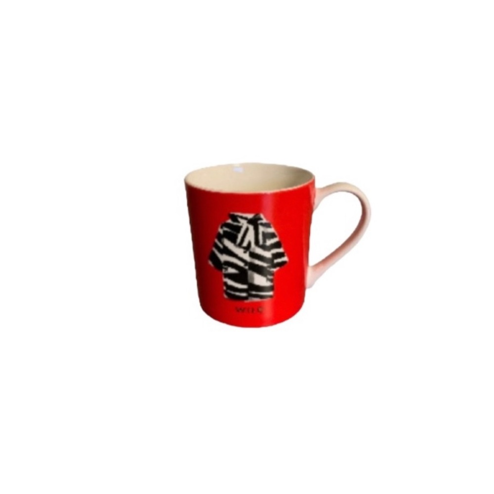 Kate Spade “Wild” Red and Black Ceramic Mug